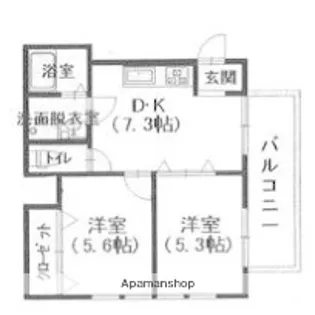 パインツリー港南台【1階】の間取り