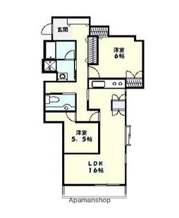 ソレイユ廣川【3階】の間取り
