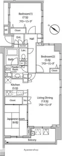 コートヒルズ横濱山手【3階】の間取り