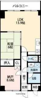 ヒルサイドクラタ【1階】の間取り