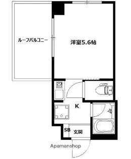ATTIC天王町【4階】の間取り