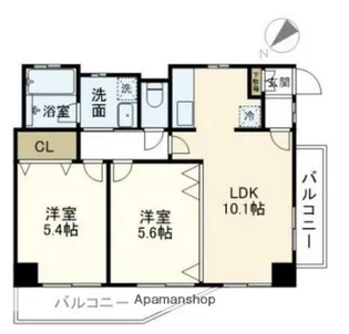 コートパル戸塚【2階】の間取り