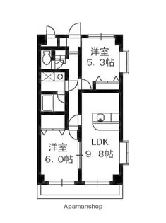 ヴァンベールS【1階】の間取り