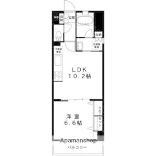 グランデュールⅢ江ノ島【3階】の間取り
