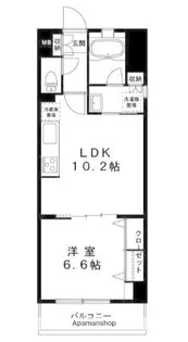 グランデュールⅢ江ノ島【5階】の間取り