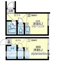 ユナイト金沢文庫マリーアンジェラ【2階】の間取り