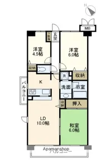 モアステージ戸塚【3階】の間取り