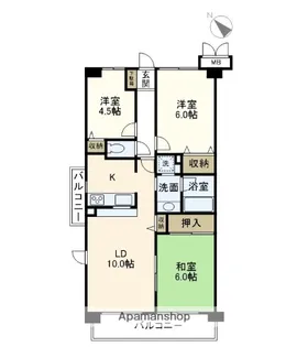 モアステージ戸塚【7階】の間取り