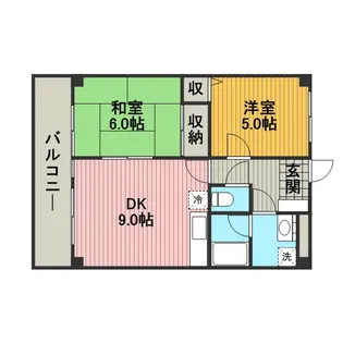 コンフォートソシアK【1階】の間取り