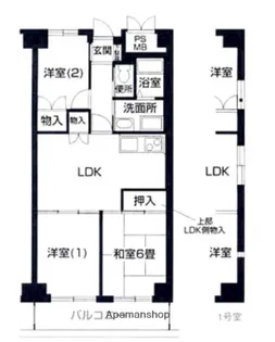 セレクト南万騎が原【2階】の間取り