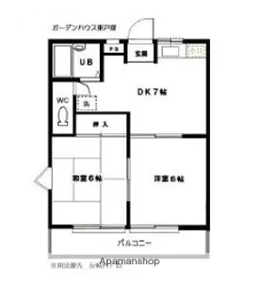 ガーデンハウス東戸塚B【2階】の間取り