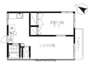 宮前平コーポ【2階】の間取り