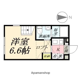 ブリックコート横浜【1階】の間取り