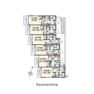 メルディア相武台2丁目【2階】の間取り