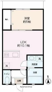 RUHE東逗子【2階】の間取り