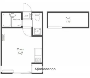 ロフトステージ壱番館【2階】の間取り