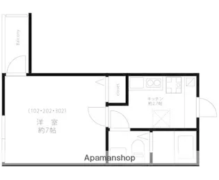 WHITE HOUSE 能見台【1階】の間取り