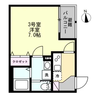 ベイルーム本厚木水引【1階】の間取り