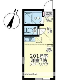 ユナイト三ッ沢マイルストーン【2階】の間取り