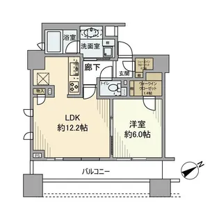 シティタワー横濱【8階】の間取り