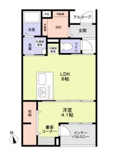 MANA港南【3階】の間取り