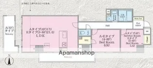 クロスゲート青葉台【5階】の間取り