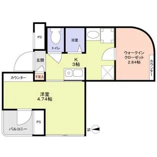 グリム武蔵新城【1階】の間取り