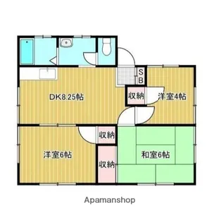カトレアハイム【1階】の間取り