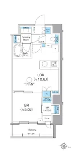 クレヴィアリグゼ西馬込【2階】の間取り