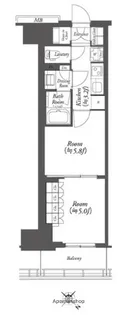 WORVE横浜伊勢佐木町【15階】の間取り