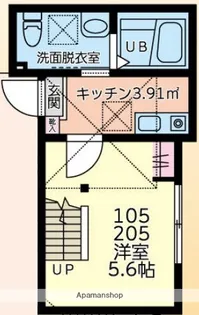 ユニクス二俣川【1階】の間取り