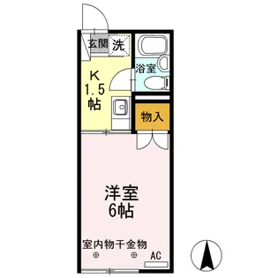 ハイツ井上 A【1階】の間取り