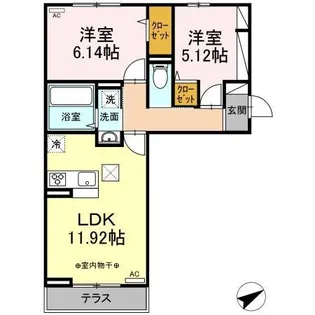 ロイヤルスター【1階】の間取り