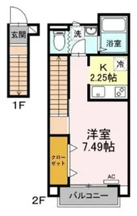 コーポマルスギ【2階】の間取り