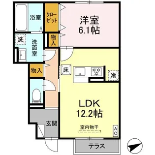 ロイヤルムーン【1階】の間取り