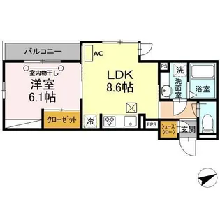 ロイヤルキング【1階】の間取り