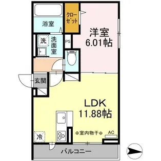 PARK VINA Ⅱ【2階】の間取り