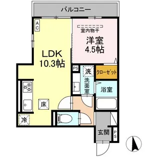 D PAINA 日吉本町Ⅱ【1階】の間取り