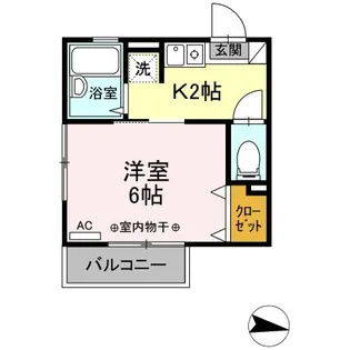 アンビシャス日吉【1階】の間取り