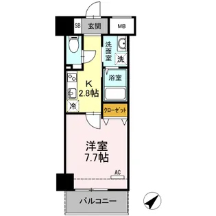 ノーブル・ボヌール【3階】の間取り