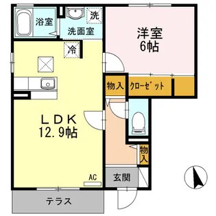 ヴェスタ【1階】の間取り