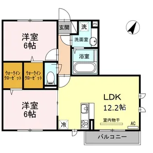 ブリリアントⅠ【1階】の間取り