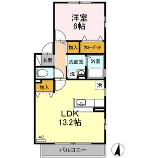 カサベルデ K【2階】の間取り
