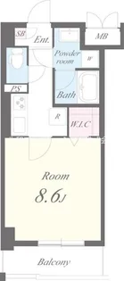 ライムグリーン【5階】の間取り