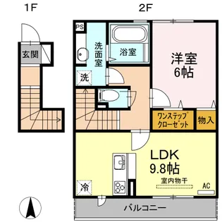 ペスカ【2階】の間取り