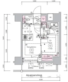 SYFORME YOKOHAMA−BANDOBASHI【10階】の間取り