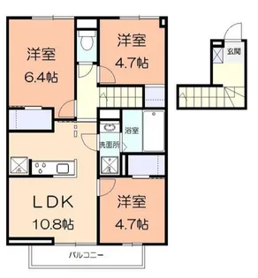 ソレイユ湘南太平台A【2階】の間取り