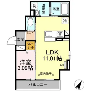 MONA【3階】の間取り