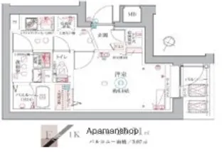 クレヴィスタ阪東橋【7階】の間取り