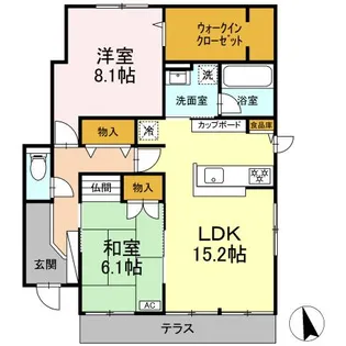 サンモール【1階】の間取り
